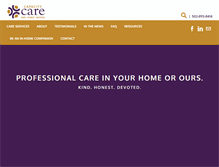 Tablet Screenshot of capacitycare.com